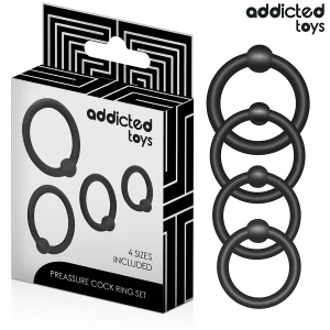 ADDICTED TOYS - ZESTAW PIERÅCIENI SILIKONOWYCH DOCISKOWYCH